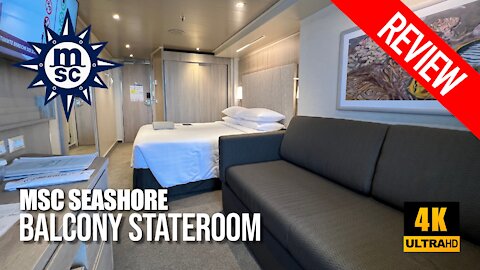 MSC Seashore Balcony Stateroom Review | MSC Seashore
