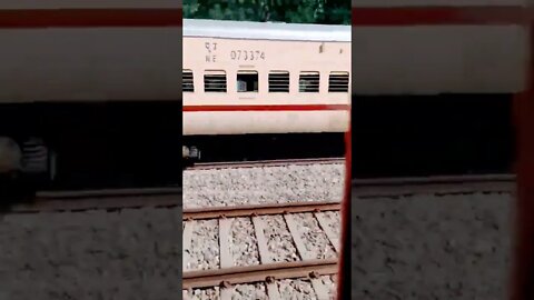 race between two Train 🚆🚃 #travelvlog #train #wap7 #shorts#running #railway #junction #delhi #katra