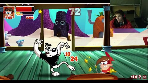 Dudley Puppy VS Timmy As Cleft In A Nickelodeon Super Brawl 2 Battle With Live Commentary