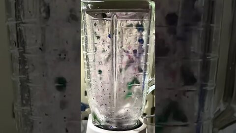 Christmas lights in a blender,