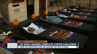 Six Marylanders complete 30-hour coffin challenge at Six Flags