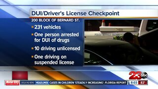 Bakersfield Police DUI checkpoint