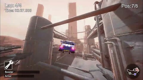 Hovercars 3077: Underground (Steam, gameplay)