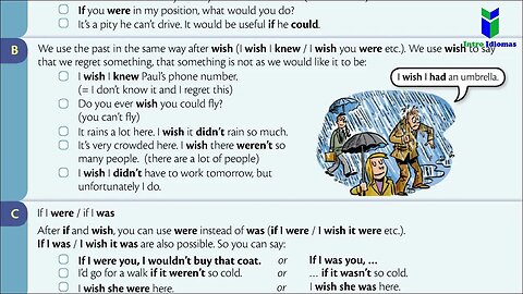 038 - 041 - ENGLISH GRAMMAR IN USE - IF and WISH - UNITS 38 - 41 Intermediate