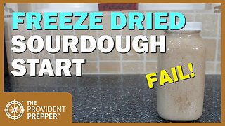 Food Storage: Freeze Dried Sourdough Start Failure