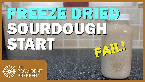 Food Storage: Freeze Dried Sourdough Start Failure