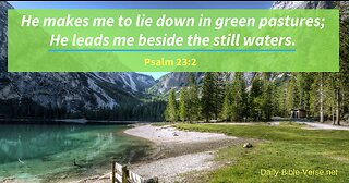 He Maketh Me Lie Down Psalm 23:2