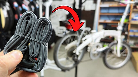 Replacing the inner tube of a bicycle tire. Repairing a folding bicycle