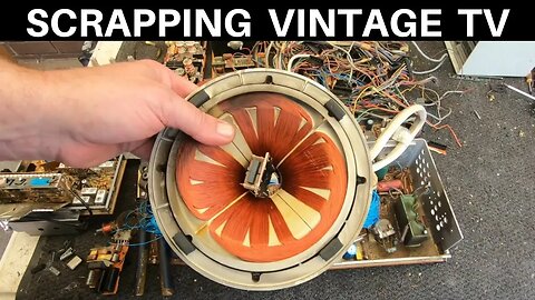 Vintage TV Scrap Out for Copper & Recycling