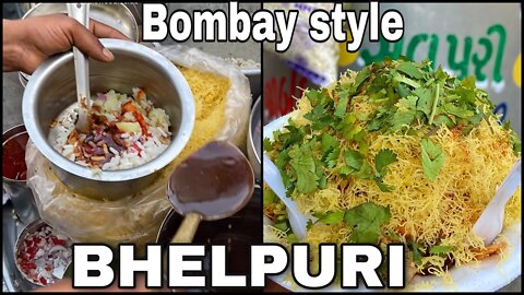 Bombay style BHELPURI 😍 | must try Indian street food