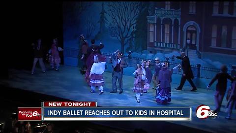 Indy Ballet shares 'The Nutcracker' with kids at Riley Hospital