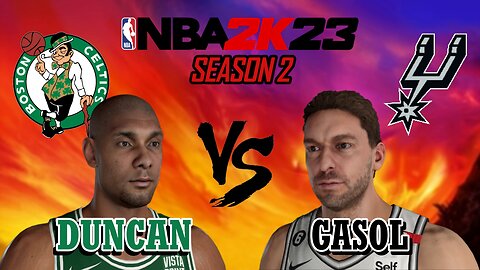 im Duncan vs Pau Gasol - Boston Celtics vs San Antonio Spurs - Season 2: Game 24