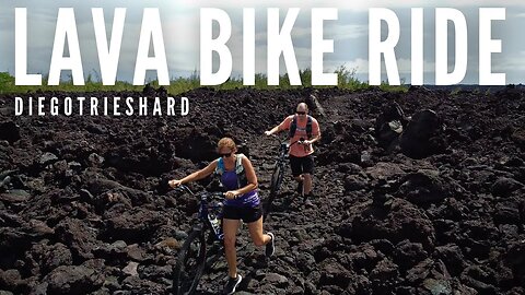 Biking Over Lava to a Black Sand Beach | Director's Cut #bigisland #hawaii