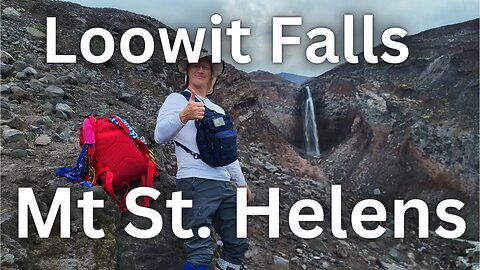 Loowit Falls at Mt St. Helens [4K] - Amputee Outdoors #mtsthelens #solohiking