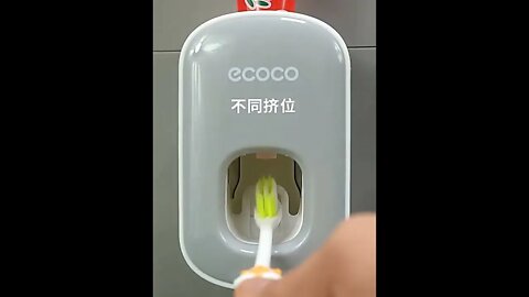ECOCO Automatic Toothpaste Dispenser Wall Mount Bathroom