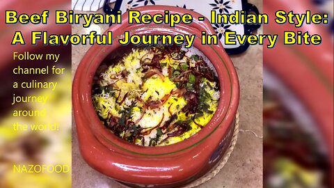 Beef Biryani Recipe - Indian Style: A Flavorful Journey in Every Bite-بریانی گوشت #indiancuisine