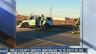 Weld County deputy sentenced to 10 days in jail for speeding video