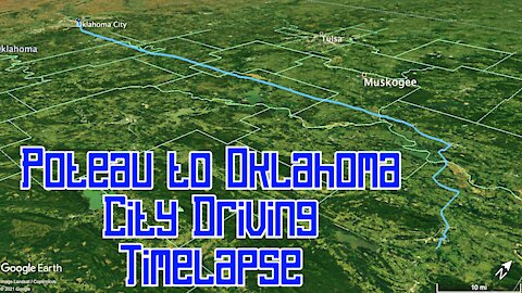 POTEAU TO OKLAHOMA CITY DRIVING TIMELAPSE \ Garmin DriveAssist 50 Dashcam Video