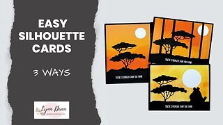 3 Easy Layouts for Silhouettes in Card Making