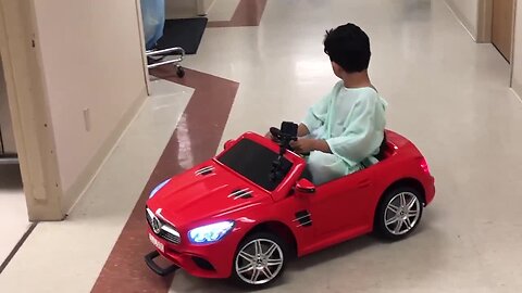 Children drive sports cars into surgery at West Boca Medical Center