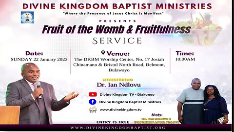 Fruit of the Womb & Fruitfulness Service with Dr. Ian Ndlovu - promo video