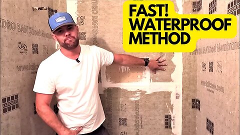 FAST Way to WATERPROOF Backerboard for a SHOWER