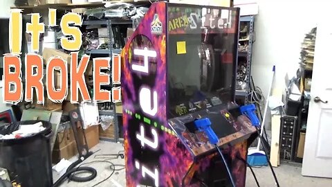 Somebody Parted This Atari AREA 51: SITE 4 Arcade Cabinet, Watch Us Get It Running Again!