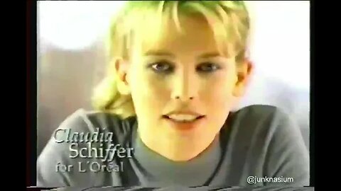 "Hollywood Super Babe Claudia Schiffer L'Oreal 1998 Commercial" (90's Lost Media)