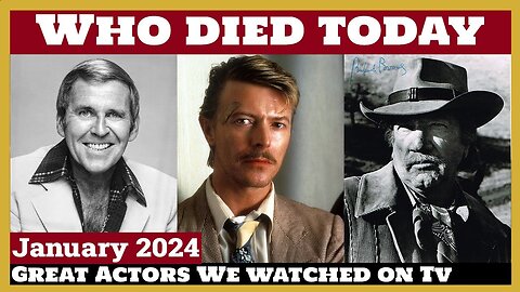 3 Famous Celebrities who died today 10th January - remembering big stars - 2024