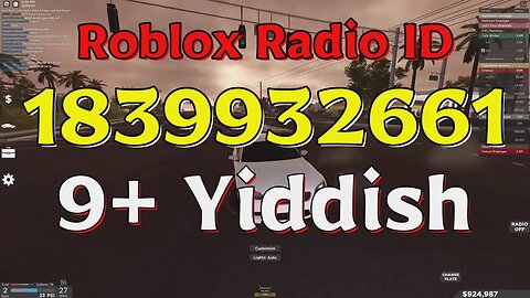 Yiddish Roblox Radio Codes/IDs