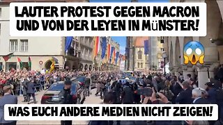 Was Euch andere Medien NICHT zeigen! 😱 LAUTER Protest 🗣 gegen Macron & Ursula von der Leyen Münster