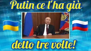 Gli avvertimenti di Vladimir Putin!