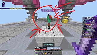 noob got stuck in the spawn and got the cubecraft server punishment