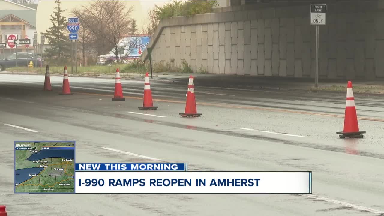 Amherst, NYS DOT working to fix roads around I-990 in time for winter