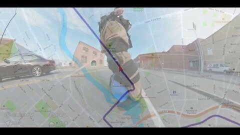 Micromobility timelapse of downtown Rochester, NY with animated map