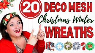 20 Wreath IDEAS | Christmas Winter DECO MESH Wreath Tutorials