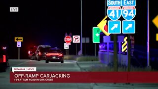 One person shot during armed robbery/carjacking on I-94 in Oak Creek