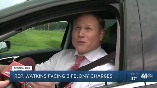 US Rep. Steve Watkins charged with 3 voting-related felonies