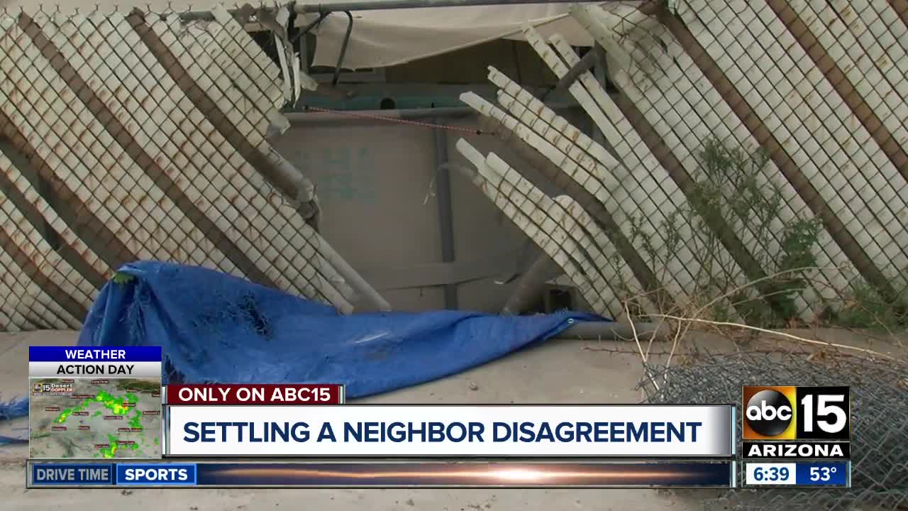 Settling a neighborhood disagreement