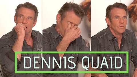 Dennis Quaid's Cute Dog Snoring during interview