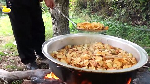 Roasted sweet potato chips | Cheetos potatoes chips | Crispy potato fries by Cooking