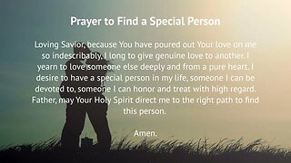 Prayer to Find a Special Person (Prayer for Love)