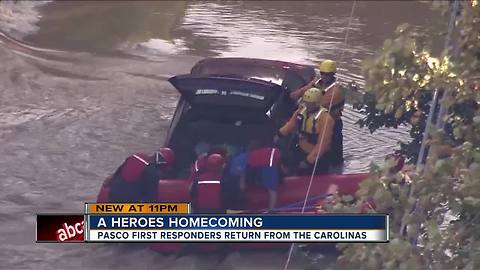 Tampa Bay fire crews return home from Hurricane Florence deployment