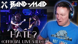 BAND-MAID "HATE?" 🇯🇵 Official LIVE Video | DaneBramage Rocks Reaction