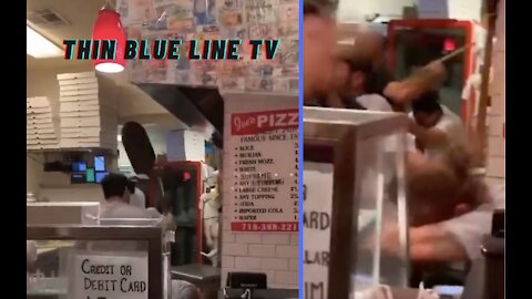 INSANE Brawl In NY Pizza Joint Caught On MEGA VIRAL Video