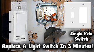 LIGHT SWITCH SINGLE POLE DIMMER REPLACEMENT In 3 Minutes! Everything You Need To Know QUICK EDITED!