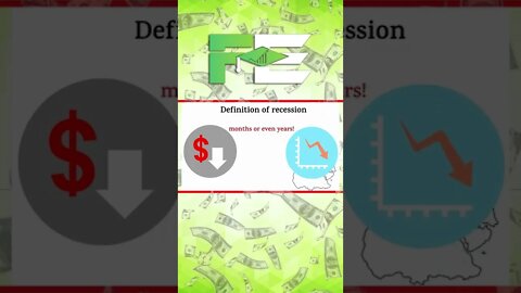 The Definition of Recession! The Difference Between a Recession and Depression #shorts