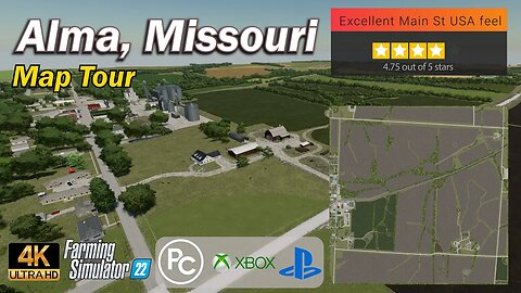 Alma Missouri US | Map Tour | Farming Simulator 22