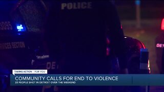 Community calls for end to violence in Detroit