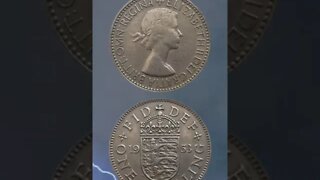 United Kingdom 1 Shilling 1953.#shorts #coinnotesz #viral